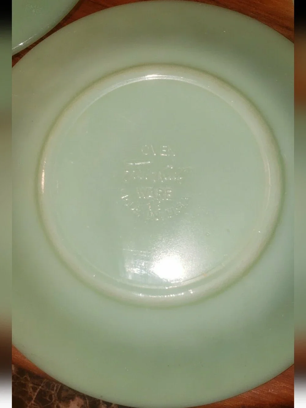 Vintage Jadeite Ribbed Plates/Saucers